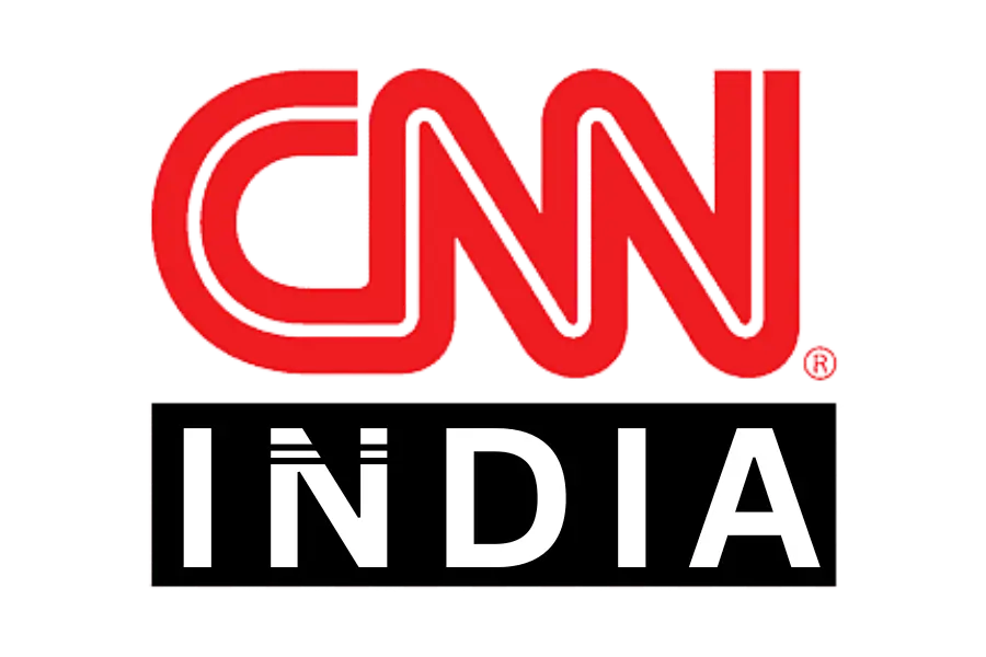 CNN India Logo in Red and White Design